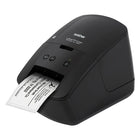 Brother QL-600 Imprimante d'étiquettes de bureau-Les rouleaux d'étiquettes DK de Brother sont fournis sur une broche à étiquettes