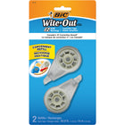 BIC - Ruban de correction Wite-Out EZ Refill, recharges - Paquet de 2-14 mètres de ruban correcteur robuste et résistant aux déchirures