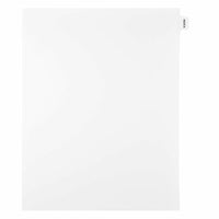 Mark Maker – Onglets séparateurs juridiques blancs, 1/15 onglets, format lettre, sans trous, index-Onglets séparateurs blancs, 1/15 onglets