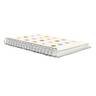 Studio Oh! - Palmiers et pois Carnet Edith - 9.30" x 6.80" - Couleur assortie-Reliure métallique double