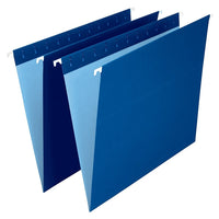 Staples Chemises suspendues de couleur, format lettre, 8 1/2 po x 11 po, bleu marine-Format lettre