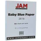 Jam Paper Papier texturé, 8 1/2 x 11 po, bleu clair, 500 feuilles/rame-Bleu clair