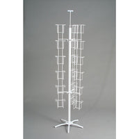 Eddies Hang-Up Display Ltd. Support tournant de 36 poches pour cartes - Blanc - 36 poches-Tourneur de cartes