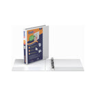 Reliure de présentation Davis Group QuickFit à anneaux ronds, blanc, 3 anneaux, format lettre, 1 po-Blanche