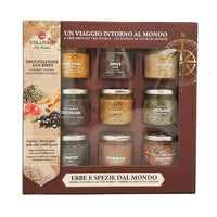 Collitali - Cadeau Sélection d'herbes et d'épices Internationaux-Cadeau parfait pour le chef amateur
