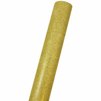  JAM Paper -  Emballage cadeau – Papier d'emballage pailleté – 25 m². Ft - Or - Rouleau vendu à l'unité-Couleur : paillettes dorées