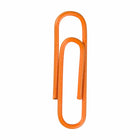 JAM PAPER - Colore norme 1" Trombones, Orange, 2 Paquets de 100-Trombones de qualite superieure fabriques à partir de fil d'acier recouvert de vinyle de haute qualite.