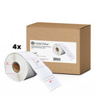 Premium Tape - 4 x 2 po (102 mm x 51 mm) Étiquettes Transfert Thermique - Noyau de 3 po (76 mm) - Paquet de 4-Étiquettes Transfert Thermique