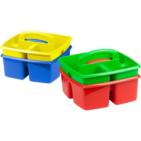 Storex – Grand panier de rangement pour fournitures, ensemble de 4, bac (00961B06C)-Triez vos fournitures pour un accès facile