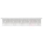 Kian – Étagère murale, 24 x 4 x 5,25 po, 5 patères, blanc (FN00382-9INT)-Mesure et capacité de poids: l'étagère flottante mesure 24 "L x 4" L x 5,25 "H en dimensions. C'est la taille parfaite pour une entrée, un couloir, un foyer, un placard, un vestiaire, des cuisines, des buanderies / buanderies, des garages et des bureaux . l'étagère murale peut supporter jusqu'à 10 livres, ce qui vous permet de placer des articles avec un peu plus de poids