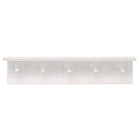 Kian – Étagère murale, 24 x 4 x 5,25 po, 5 patères, blanc (FN00382-9INT)-Mesure et capacité de poids: l'étagère flottante mesure 24 "L x 4" L x 5,25 "H en dimensions. C'est la taille parfaite pour une entrée, un couloir, un foyer, un placard, un vestiaire, des cuisines, des buanderies / buanderies, des garages et des bureaux . l'étagère murale peut supporter jusqu'à 10 livres, ce qui vous permet de placer des articles avec un peu plus de poids