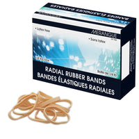 Merangue - Élastiques - 2-1/2 x 1/4 po - Boîte de 1/4 lb  - Paquet de 10-Élastiques économiques, idéal pour regrouper des documents, des articles et des colis