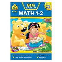 Cahier d'exercices scolaires BIG Math Grades 1-2-299 pages de classeur pour des heures d'activités d'apprentissage