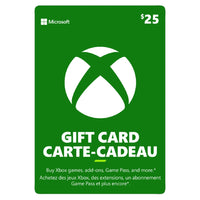 Xbox Live – Carte cadeau de 25 $ CAN [Téléchargement]-Fonctionne avec les ordinateurs et tablettes sous Windows 10 ou Windows 8.1, Windows Phone 8, Xbox One et Xbox 360 (nécessite Xbox Live), ne peut être réclamé sous des versions antérieures