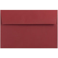 JAM Paper Enveloppes A9 nuances foncées, rouge foncé, 250/paquet-Enveloppes simples en papier rouge foncé