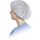 Boundary® – Bonnets bouffants, blanc, moyen, bte/500-Blanc