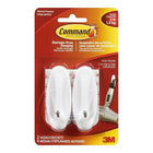 CommandMC – Crochets moyens à tige métallique, paq./2-Conçus pour les surfaces peinturées, le bois, le carrelage et bien plus