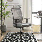 Serta - Fauteuil ergonomique en maille à haut dossier Sit Ture Ridgefield - 28 3/4 po l x 29 po P x 48 1/4 po à 52 po H - Gris-Siège rembourré PureSoft doux et souple