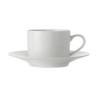 Maxwell & Williams – Tasse droite et soucoupe, blanc, paq./4-Verres, tasses et gobelets