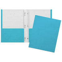 Staples - Portfolio à deux pochettes et à pinces - bleu clair-Portofolio à deux pochettes et pinces, bleu clair