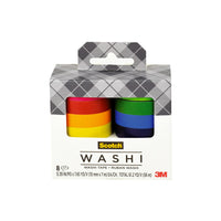 Ruban washi Scotch, tailles assorties, 8 rouleaux/paquet (C1017-8-SOL1)-Ruban Washi