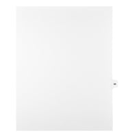 Markmaker - Intercalaires imprimes Legal, Blanc, 1/15th coupe, format lettre, sans trous, 25 tabs/PQT, 5 PQT/Boite, Numero 85-Intercalaires imprimes Legal