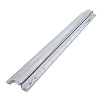 Westcott – Règle avec loupe 12 po/30 cm-Règle en plastique transparente