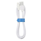 Blu Element – Câble de chargement/synchronisation Lightning USB tressé, 4 pi, blanc (B4MFIWH)-Fonctionne avec tous les chargeurs USB pour véhicules et tous les chargeurs à prise murale