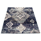 ECARPETGALLERY - Tapis Morocco Mosaique Bleu 6'7" x 9'6"-Tissé A La Machine Turquie