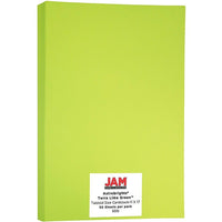 Jam Paper Papier cartonné, format tabloïde, Astrobright Fireball, Vert Lime, 50 feuilles/paquet-Papier cartonné ASTROBRIGHTS vert lime, idéal pour le collimage et la conception d’affiches