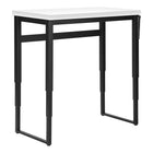 Monarch Specialties - 7681 Bureau 48 po L - Hauteur Adjustable Blanc/Metal Noir-6