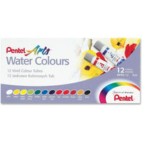 Pentel - Ensemble de peinture aquarelle, couleurs variées, 12/paquet-Les couleurs riches et intenses s’étendent et se mélangent facilement