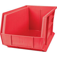 Kleton - Bac Empilable & À Suspendre, 8-1/4po La, 7po H X 14-3/4po P, Rouge, paquet de 12-Capacité 60 lb