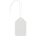 Staples - Étiquettes pour vente au détail - avec ficelle - 2 3/4 po x 1 11/16 po - blanc - Paquet de 50-Pratiques pour ranger des clés de secours