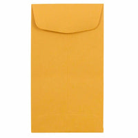 JAM Paper #6 Enveloppes recyclées Coin Commerciales - 3 3/8" x 6" - Kraft brun - Paquet de 100-Couleur : Kraft Brun