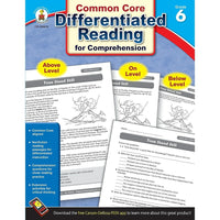 Livre numérique : Carson Dellosa - Differentiated Reading for Comprehension, 104618-EB, 6e année-Vous recevrez deux courriels : le premier confirmant la totalité de votre commande et le second comportant un lien de téléchargement. Vous pourrez utiliser le lien de téléchargement immédiatement ou plus tard, comme vous le voulez.
