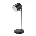Union & Scale Essentials - Lampe de bureau à DEL, noire-Dimensions (po) : 18 haut. x 8 larg. x 7,08 prof. (po)
