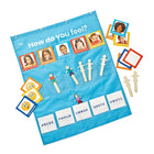 Hand2Mind - Exprimez vos sentiments Graphique de poche-activités d'apprentissage social et émotionnel : Étant donné que chaque tableau de poche a 30 bâtons d'artisanat en forme de personnes, chaque élève peut mettre sa personne dans la poche sous l'émotion qu'il ressent aujourd'hui. Une salle de classe de jouets de gestion de la colère essentielle pour les enfants qui ont du mal à exprimer leurs émotions.