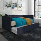 Lit de jour Urban avec espace de rangement, Linge bleu-6