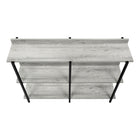 Monarch Specialties - 2217 Table D'Appoint 48 po L - Console Gris/Metal Noir-9