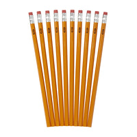 Baseline Crayons à mine, n° 2 HB - Paquet de 10-Crayons économiques de qualité supérieure avec gomme à effacer au bout