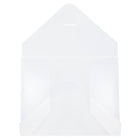 JAM Paper  - Porte-document format lettre avec rabat à insertion, 9 1/2 x 11 7/8 x 1/4 po, transparent givré, paquet de 2-Matériau : plastique