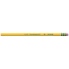 Ticonderoga - Crayons de bois - #2,5 F moyen - jaune - paquet de 12-Gomme à effacer sans latex