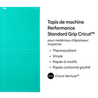 Cricut Venture - Tapis de découpe Performance Standard Grip, 61 cm l x 30,5 cm L (24 po l x 12 po L), Paquet de 2-Tapis de découpe durable et réutilisable pour les matériaux de poids moyen tels que le papier cartonné, le thermocollant et le vinyle