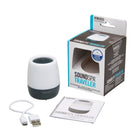 Appareil audio mobile HoMedics Soundspa-12 heures d'utilisation rechargeable et est équipé d'un câble de charge