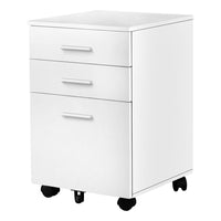 Monarch Specialties - 7780 Classeur 3 Tiroirs - Blanc-Une grande surface pour aussi être utilisé comme meuble d'imprimante. Ce classeur à documents sur roues comporte 2 tiroirs de format lettres pour y ranger des livres, enveloppes ou autres documents et 1 grand tiroir de format légal