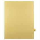 Markmaker - Intercalaires imprimes Legal, Chamois, 1/25th coupe, format lettre, sans trous, 25 tabs/PQT, 5 PQT/Boite, Numero 195-Intercalaires imprimes Legal