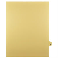 Markmaker - Intercalaires imprimes Legal, Chamois, 1/25th coupe, format lettre, sans trous, 25 tabs/PQT, 5 PQT/Boite, Numero 195-Intercalaires imprimes Legal