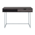 CorLiving - Bureau Auston à tirroir unique finition grain de bois - Gris-Finition en faux bois gris de haute qualité
