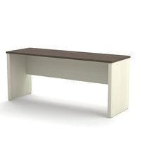 Bestar - Bahut de la collection Prestige +, chocolat blanc/Antigua (99612-1152)-La collection Prestige + est une collection intemporelle de style modulaire qui s’adapte à vos besoins au fil du temps.